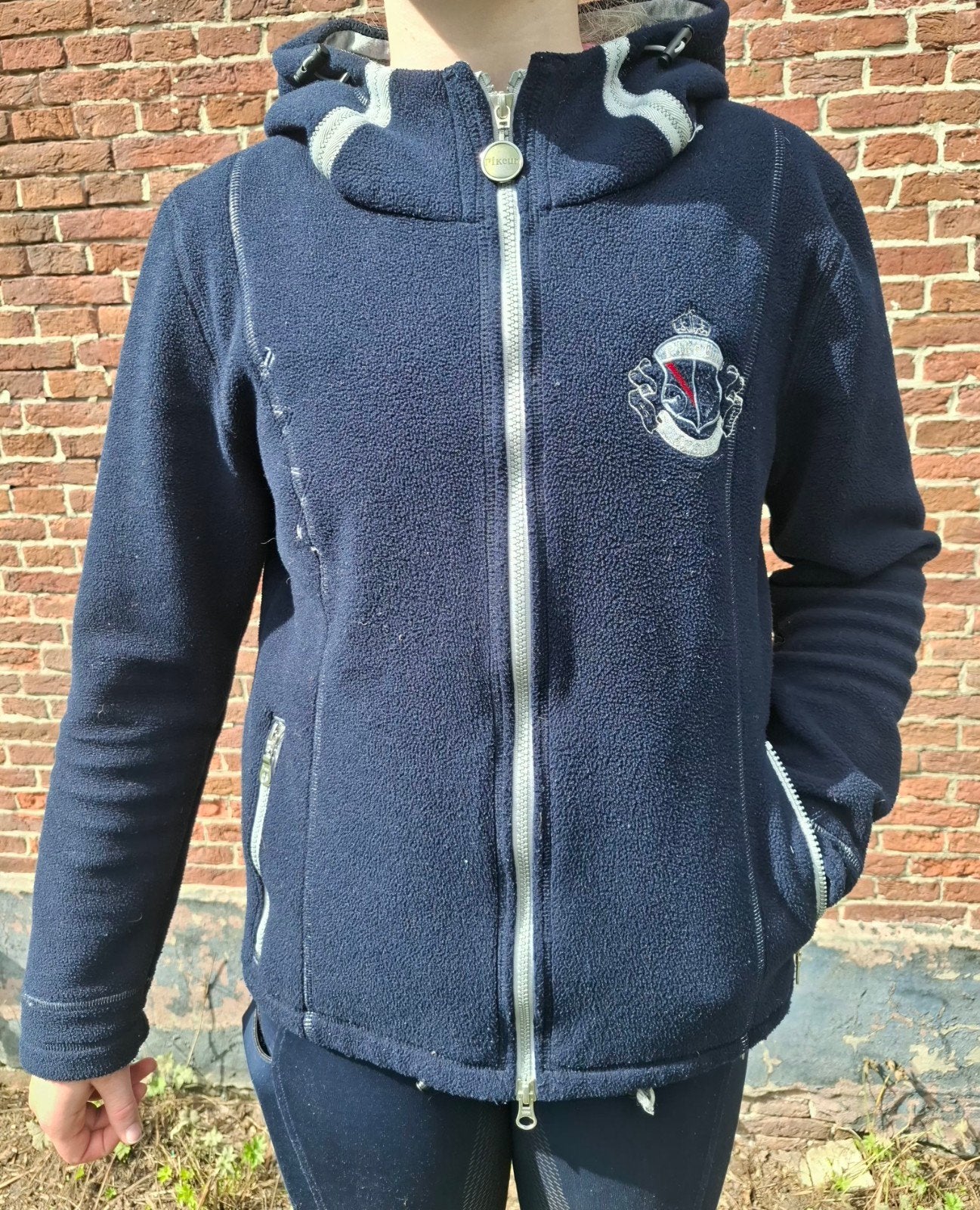 Pikeur fleece jas donkerblauw maat L, Pikeur, Ophalen of Verzenden, Gedragen