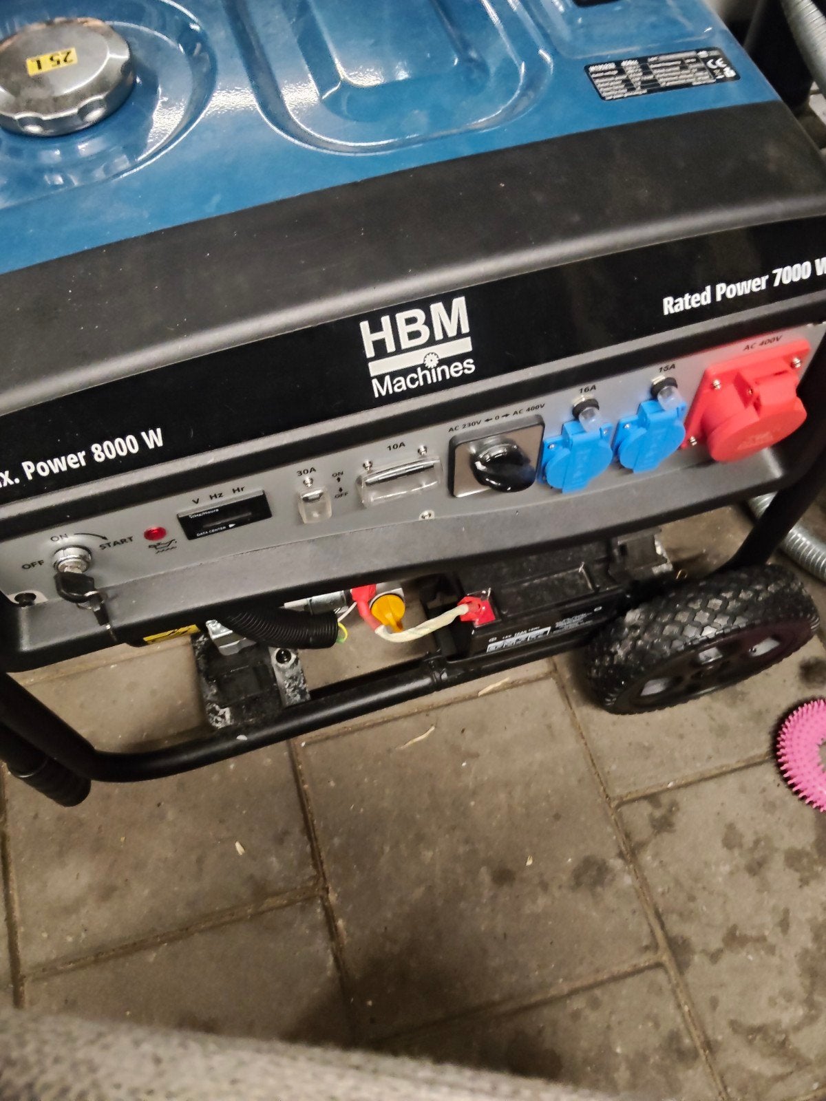 hbm 8kw max, Doe-het-zelf en Verbouw, Aggregaten, Ophalen, Elektrisch startend, Benzine, Nieuw