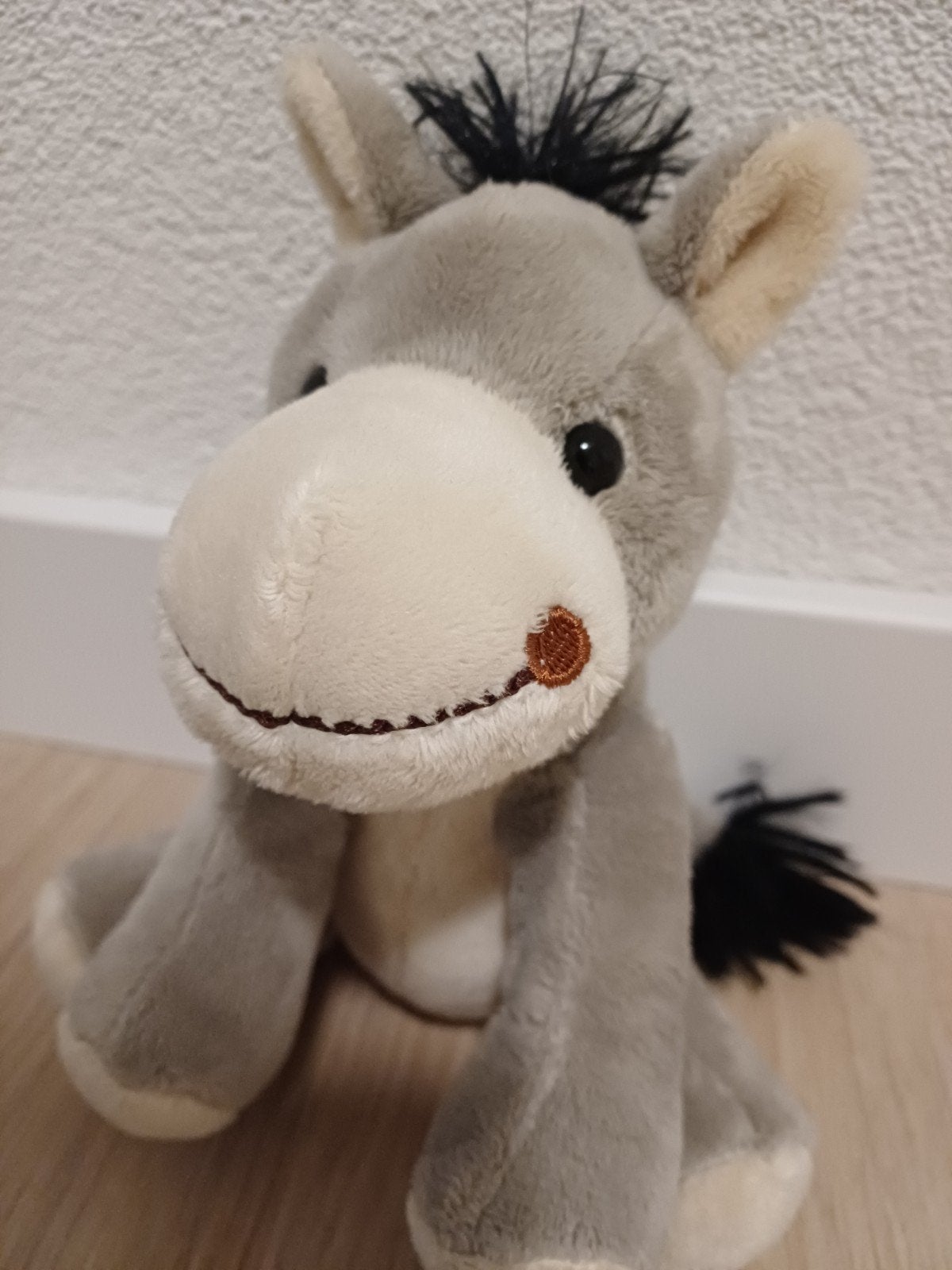 Minifeet Ezel Knuffel - Zo goed als nieuw, Overige merken, Overige karakters, Overige typen, Grijs