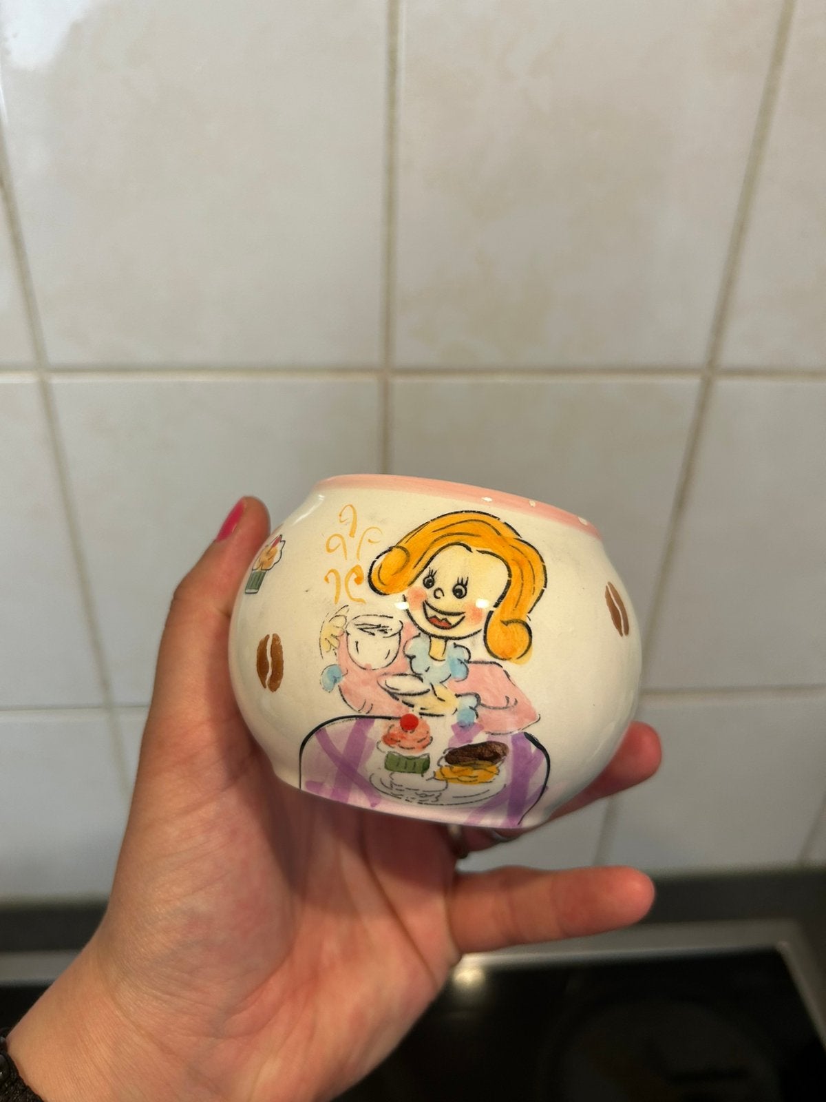 Keramieken suikerpotje | Suzy, Huis en Inrichting, Keuken | Servies, Gebruikt, Overige merken, Keramiek, Overige typen