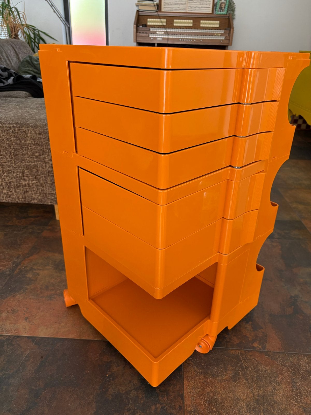 Boby Trolley - Design Klassieker Jaren '70 (ZGAN), Antiek en Kunst, Ophalen, Oranje, Beweegbaar, Overige typen