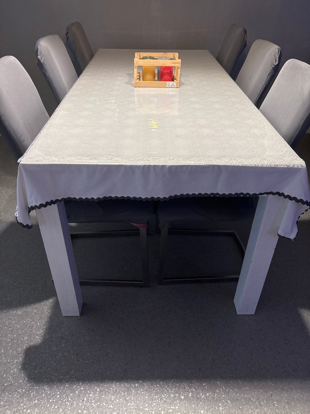Eettafel met 6 stoelen - Ideaal voor gezellige diners, Ophalen, Gebruikt, 50 tot 100 cm, Vijf personen of meer