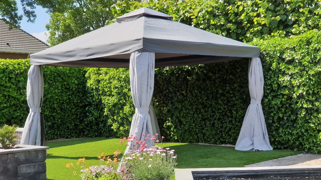 Paviljoen Superior 4x4 mtr Waterdicht Partytent Tuintent, Laagheidehof 8 Venray, 4 tot 6 meter, Paviljoen, Luxe Tuinpaviljoens