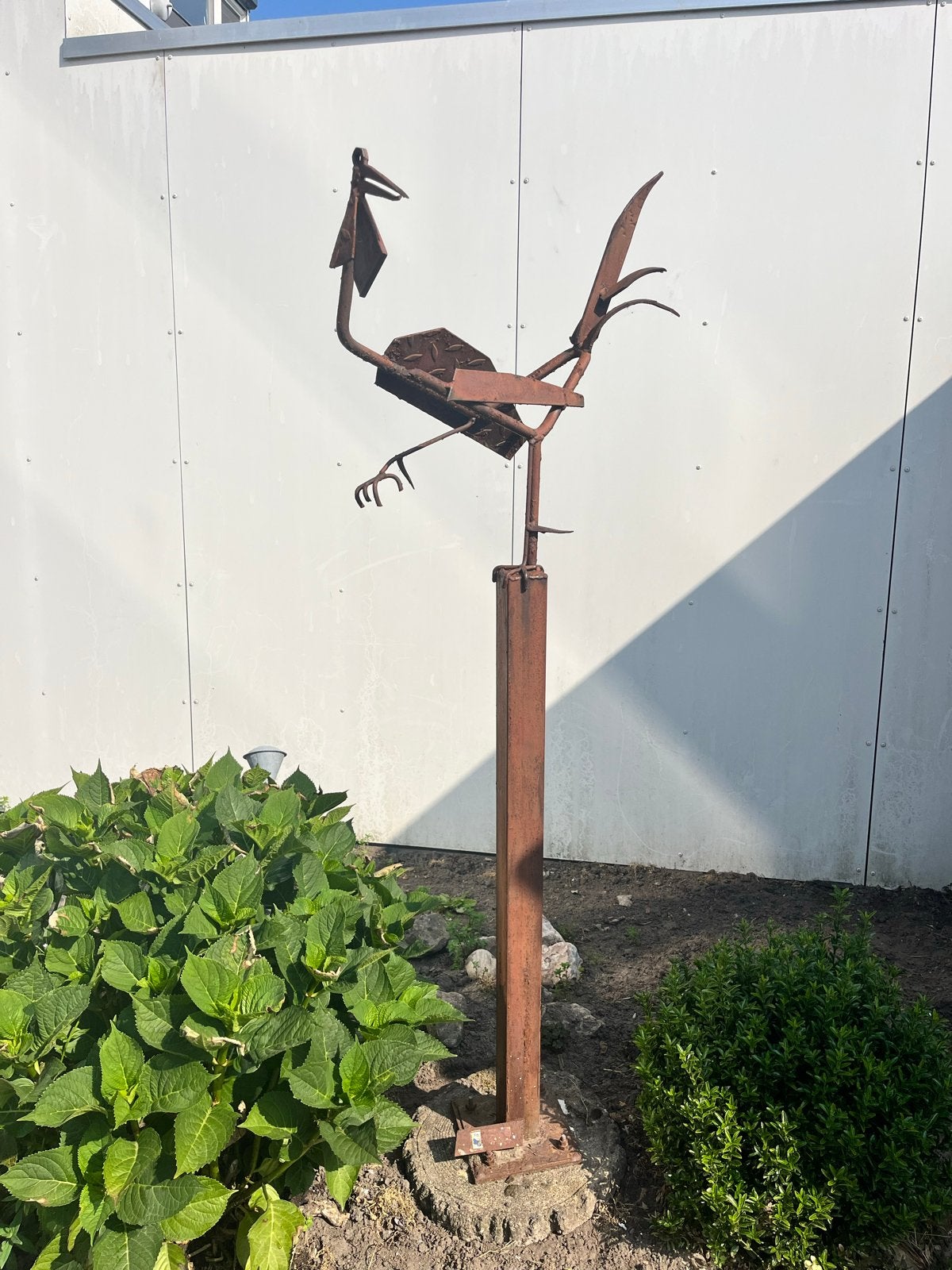 IJzeren standbeeld voor in de tuin, vogel, Ophalen, Gebruikt, Metaal, Dierenbeeld