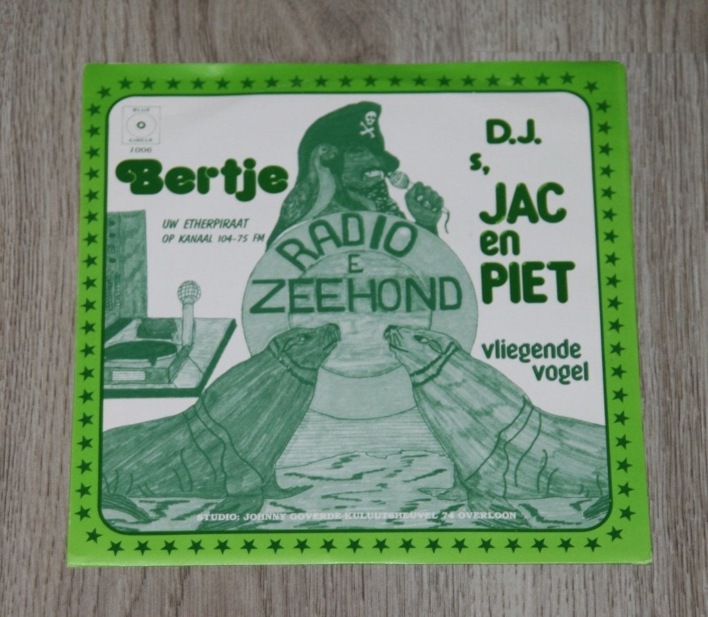 BERTJE ( RADIO DE ZEEHOND ) piraten, 7 inch, Zo goed als nieuw, Overige typen, Nederlandstalig