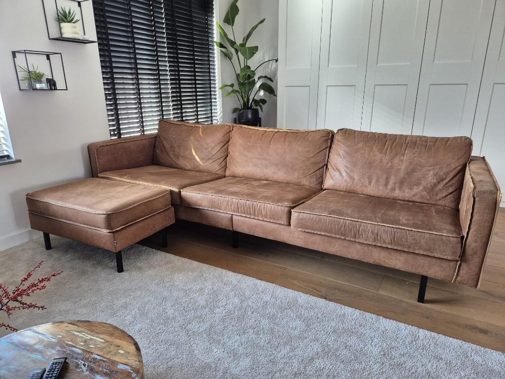 Eco leren bank, Huis en Inrichting, Banken | Bankstellen, Ophalen, 250 tot 300 cm, Driepersoons, 75 tot 100 cm