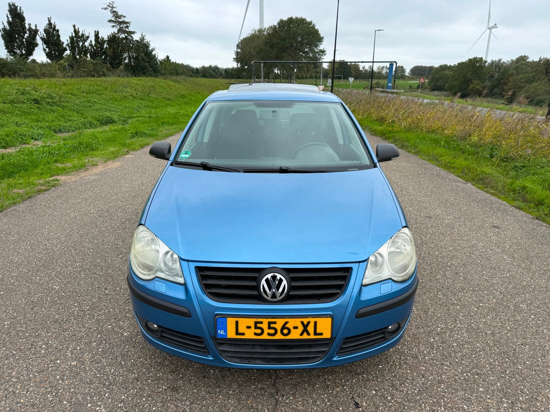 Volkswagen Polo 1.2-12V Trendline Apk/Airco/Dakje/Park.senso, Voorwielaandrijving, 540 kg, Blauw, 1198 cc