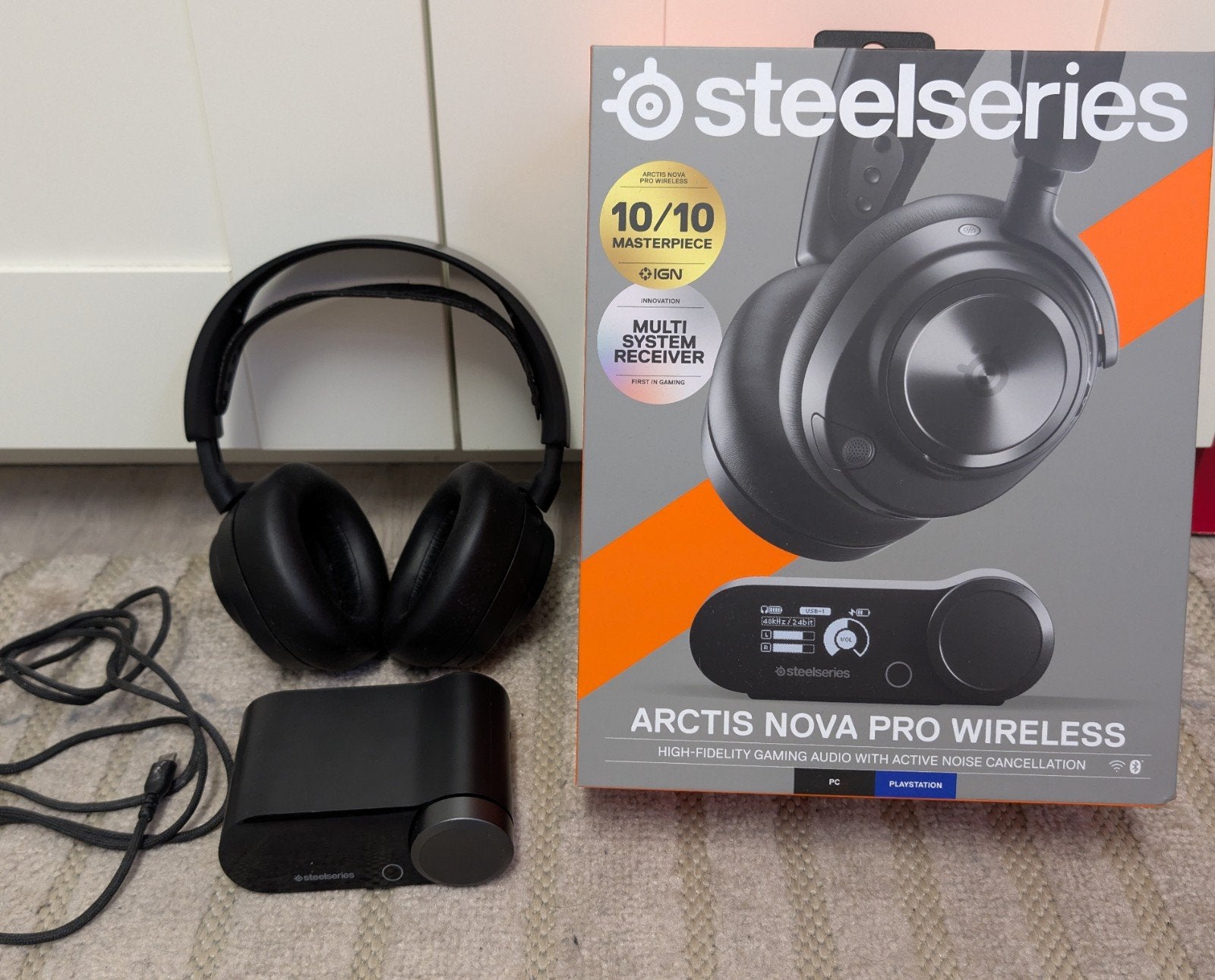 SteelSeries Arctis Nova Pro Wireless Gaming Headset, Gaming, Ophalen of Verzenden, Zo goed als nieuw, Draadloos