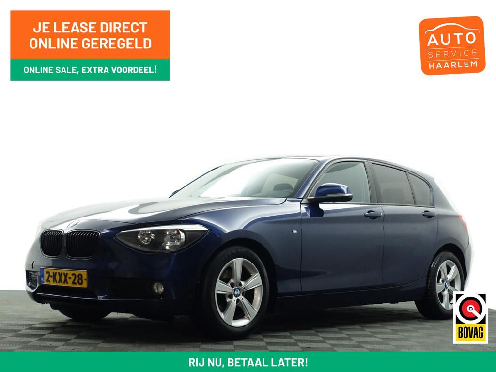 BMW 1-serie 114i EDE High Executive Blackpack, Navigatie, Cl, Auto's, 1-Serie, Gebruikt, 4 cilinders, Met garantie (alle)