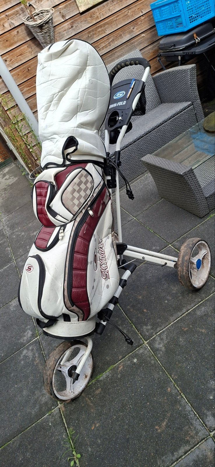 Golfset met trolley, Sport en Fitness, Ophalen, Gebruikt, Set