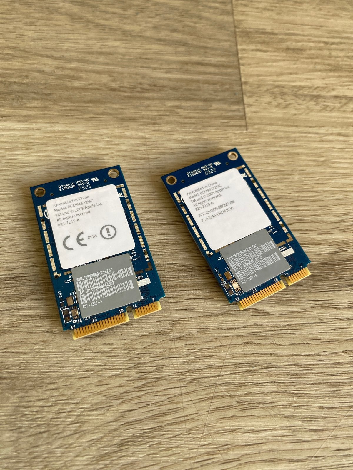 2x Airport Extreme BCM94322MC WiFi/Bleutooth Card, Computers en Software, Ophalen of Verzenden, Gebruikt, Intern