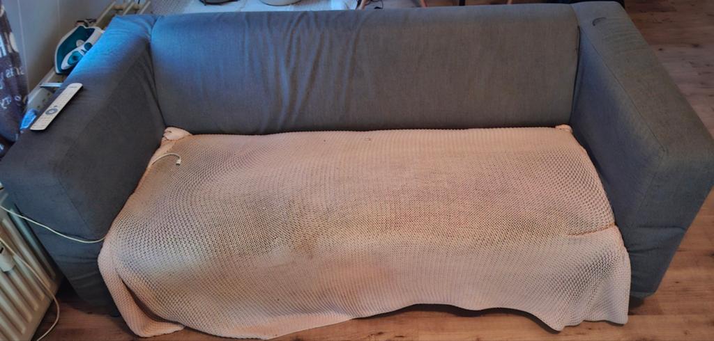 2x IKEA Klippan banken - grijs gratis af te halen, Ophalen, Gebruikt, 150 tot 200 cm, Tweepersoons