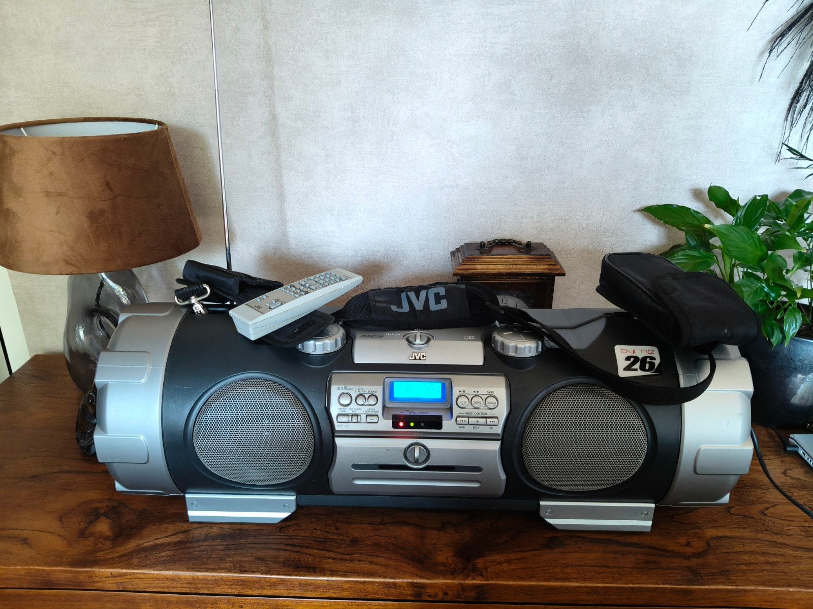 JVC RV-NB10B Boombox met afstandsbediening en Bluetooth, Ophalen of Verzenden, Met cd-speler