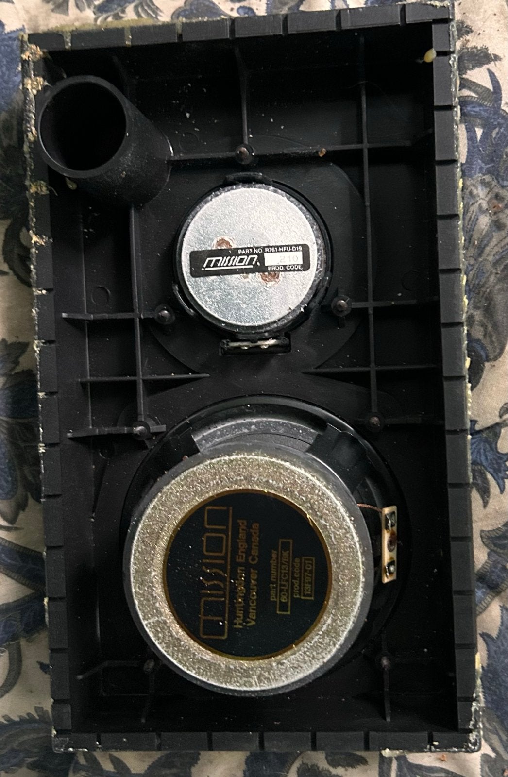 Mission 760i 2-weg luidsprekers met filter, Gebruikt, Ophalen of Verzenden, Mission, Basreflex