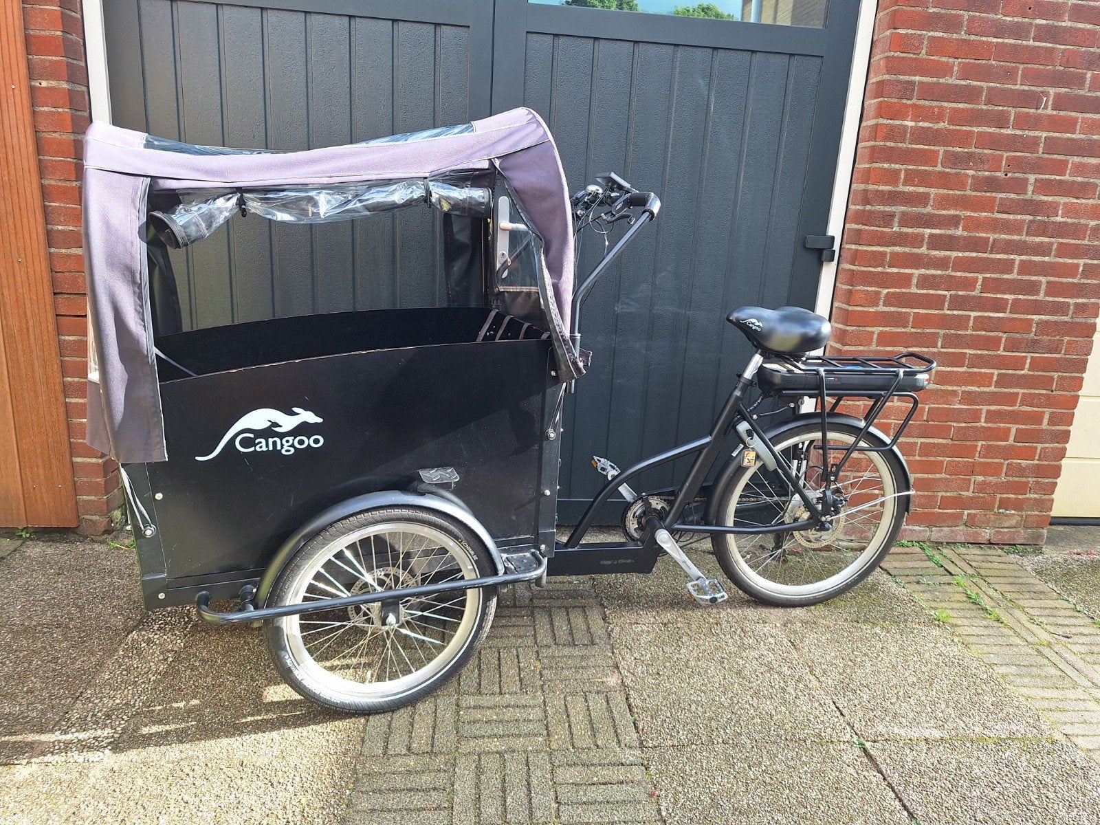 Cangoo Groovy 4zits bakfiets, Fietsen en Brommers, Ophalen, Gebruikt, 4 kinderen of meer
