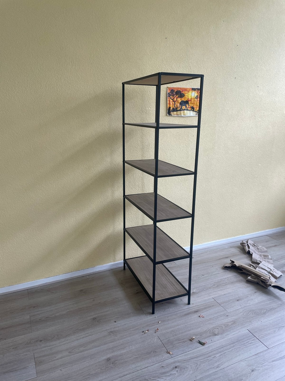 Open frame kast met houten planken, Ophalen, Met plank(en), Gebruikt, 50 tot 100 cm