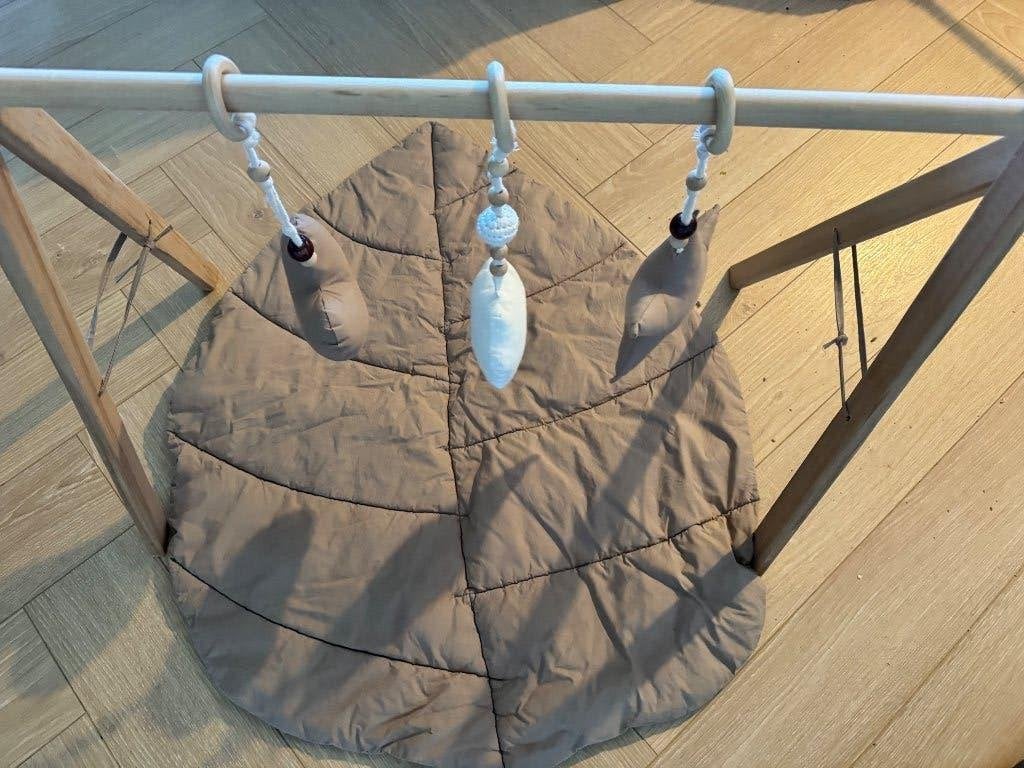 Houten Babygym met Speelkleed en Hangers, Ophalen of Verzenden, Zo goed als nieuw, Babygym