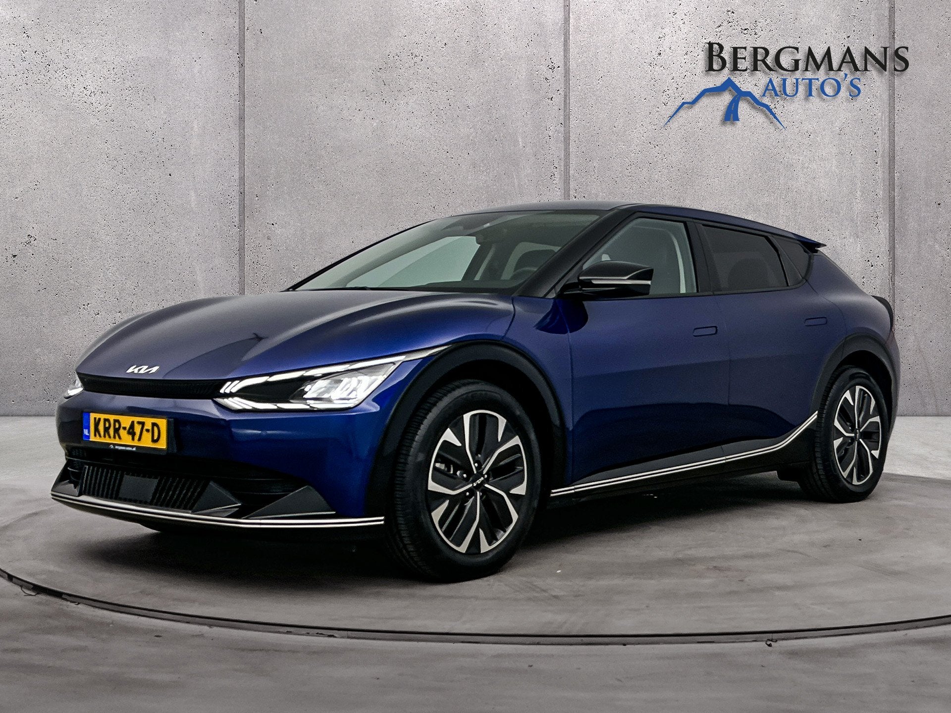 Kia Ev6 - Light 77.4 kWh // LEDER // WARMTEPOMP //, Auto's, Achterwielaandrijving, Gebruikt, Zwart, 1885 kg