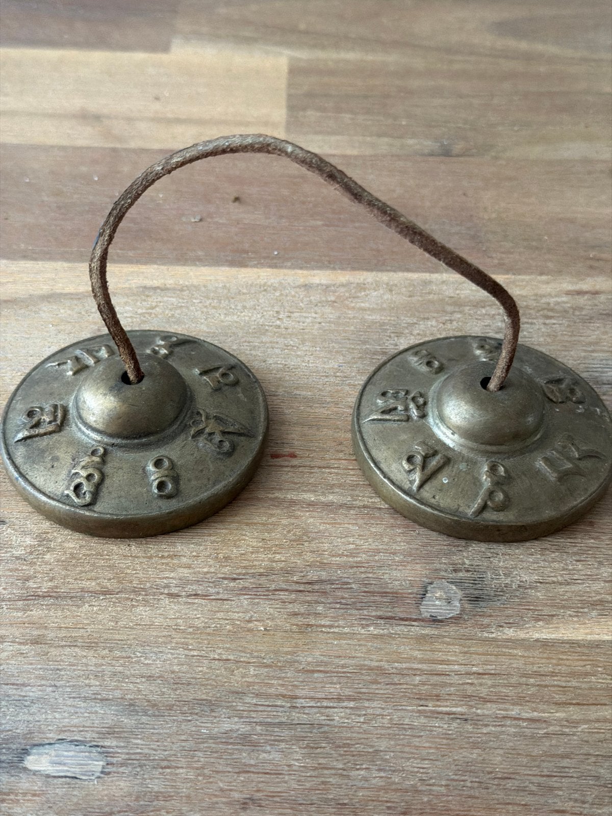 Vintage Tibetaanse Tingsha Cymbalen - Handgemaakt, Ophalen of Verzenden, Gebruikt, Overige merken