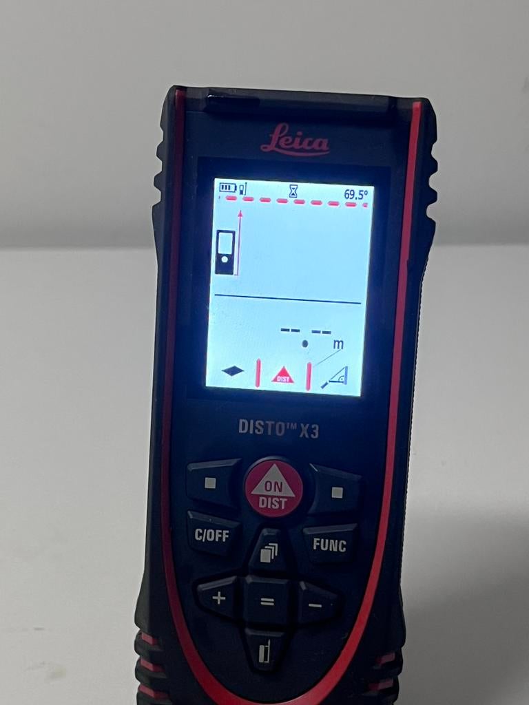 Leica Disto X3 Laserafstandsmeter, Ophalen, Gebruikt