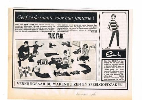 Trik-Trak - Advertentie uit Tijdschrift 1965, Ophalen of Verzenden, 1960 tot 1980, Knipsel(s)
