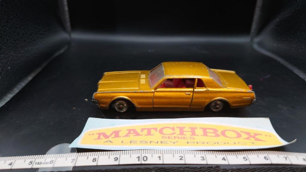Matchbox King Size K-21 Mercury Cougar - Gouden Modelauto, Ophalen of Verzenden, Gebruikt, Auto, Matchbox