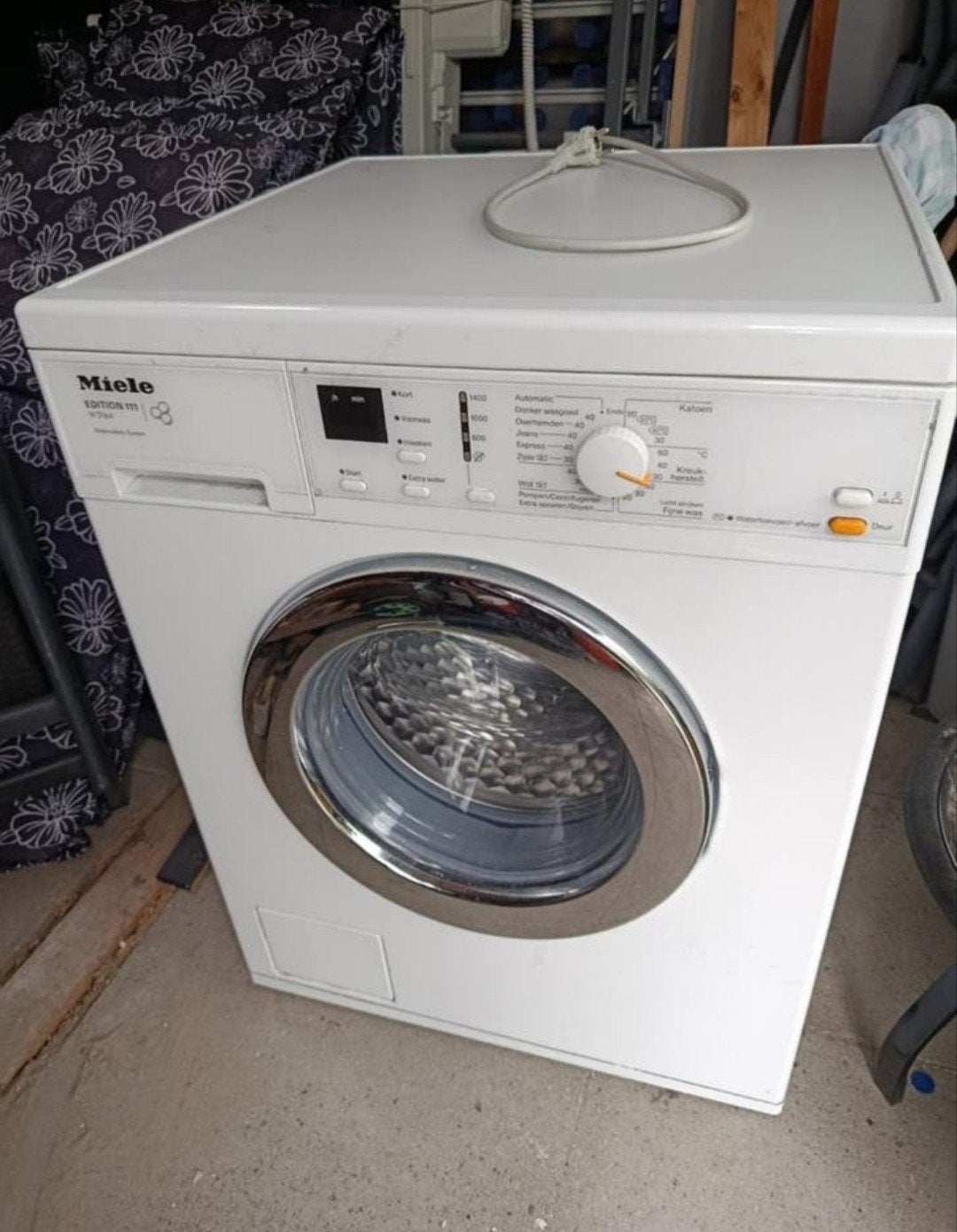 Miele Wasmachine W3164 - Werkt niet optimaal, Ophalen of Verzenden, Gebruikt, 85 tot 90 cm