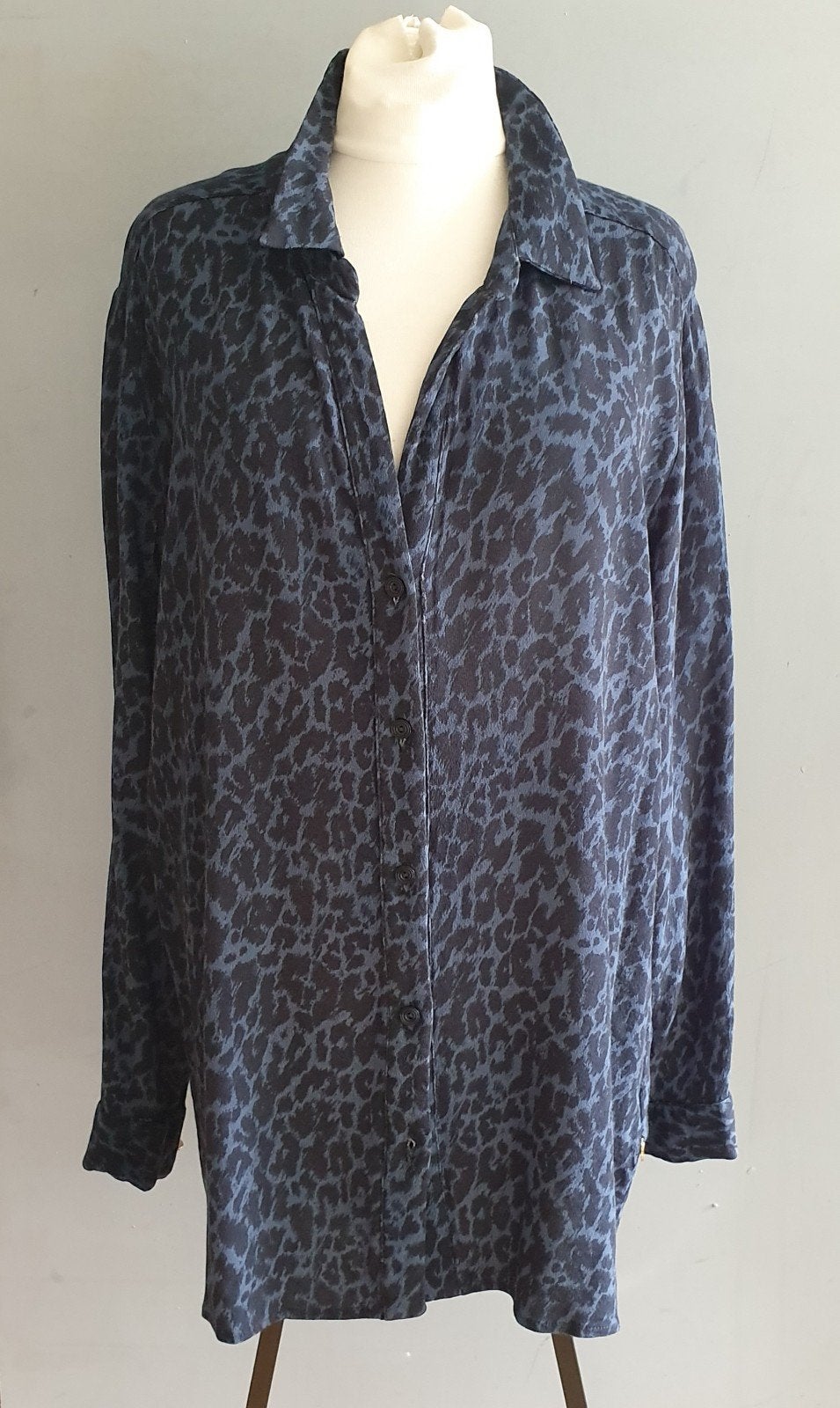 Fabienne chapot blouse, Ophalen of Verzenden, Zo goed als nieuw, Blauw, Blouse of Tuniek