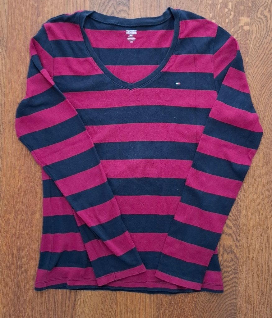 T-shirt Tommy Hilfiger maat L dames, Kleding | Dames, Blauw, Maat 42/44 (L), Ophalen of Verzenden, Zo goed als nieuw
