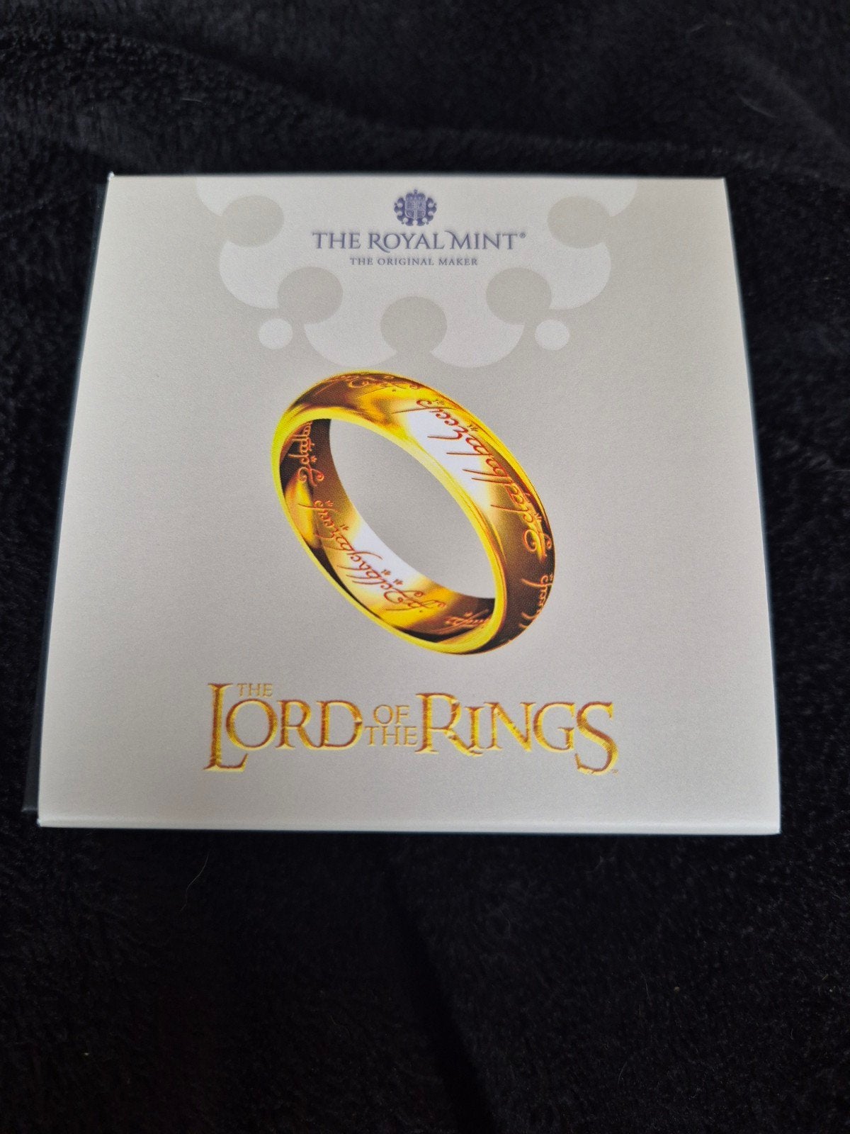 Lord of the rings " the one ring " 50p silver proof colour, Ophalen of Verzenden, Buitenland, Munten
