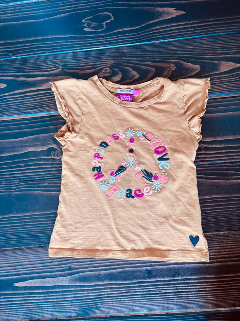 Jubel oranje tshirt maat 110, Ophalen of Verzenden, Gebruikt, Meisje, Shirt of Longsleeve