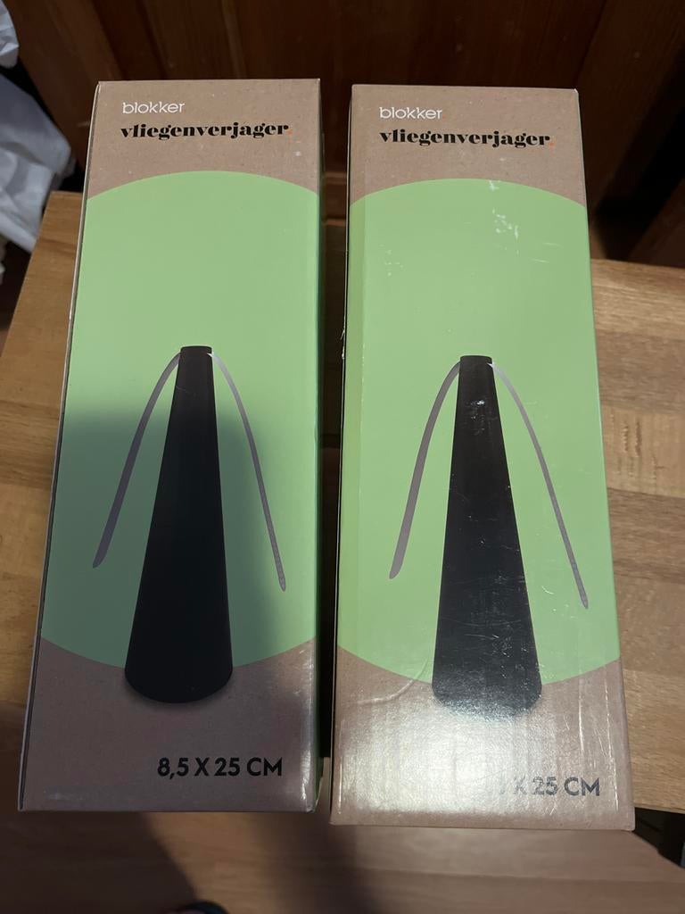 Blokker vliegenverjager (2 stuks), Ophalen, Nieuw, Zwart, Kunststof