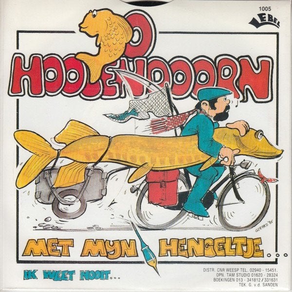 Piraten Single (1985) Jo Hoogendoorn - Met m'n Hengeltje, Gebruikt, Fotohoes, 7 inch, Ophalen of Verzenden
