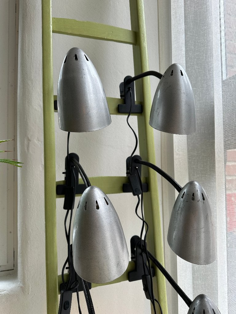 SALE: Vintage klemspots, klemlampen, metalen wandlamp, Ophalen, Gebruikt, -, -
