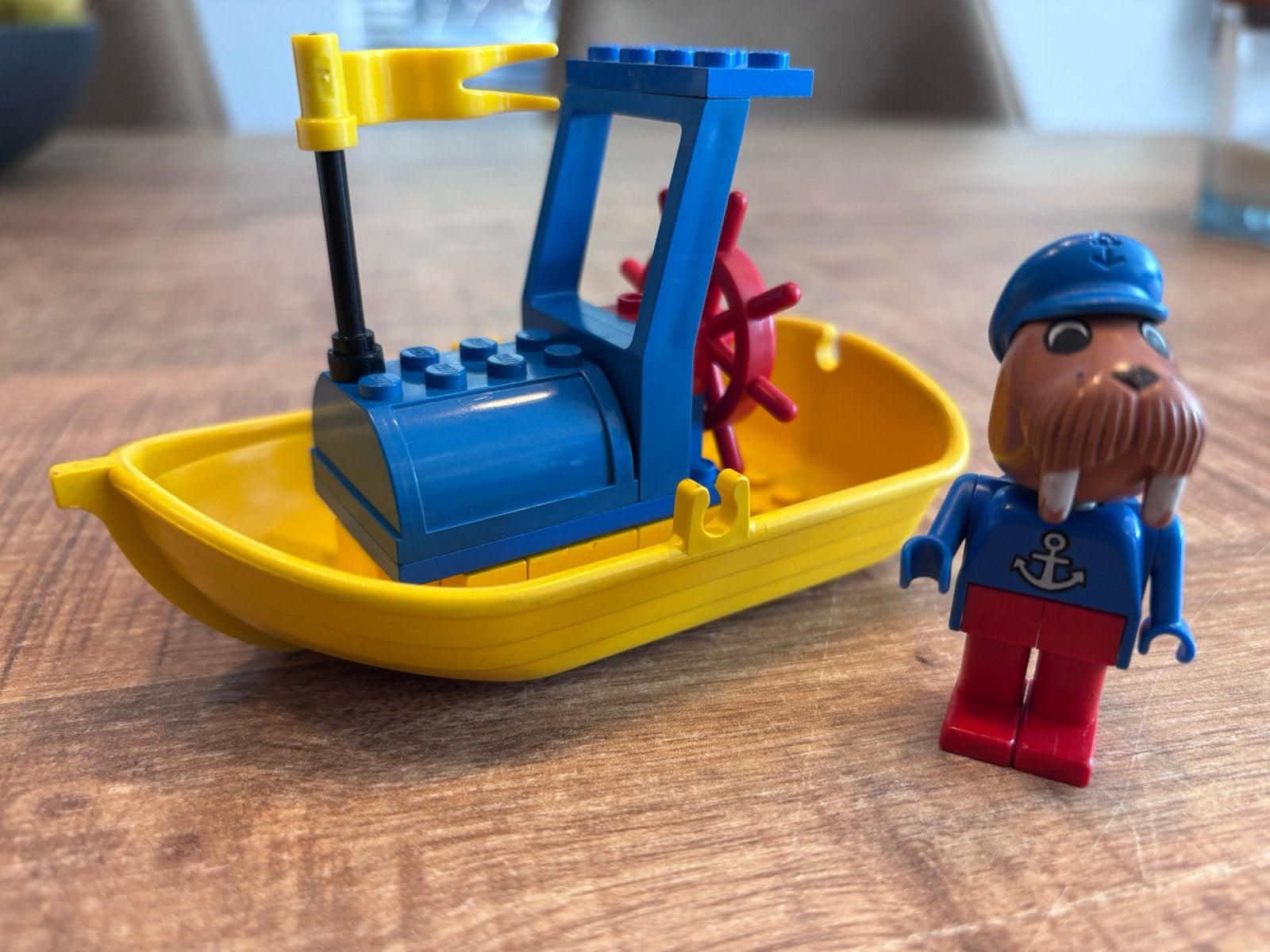 Lego Fabuland set 3633 ‘Motor Boat’ uit 1986, Gebruikt, Lego, Ophalen of Verzenden, Compleet
