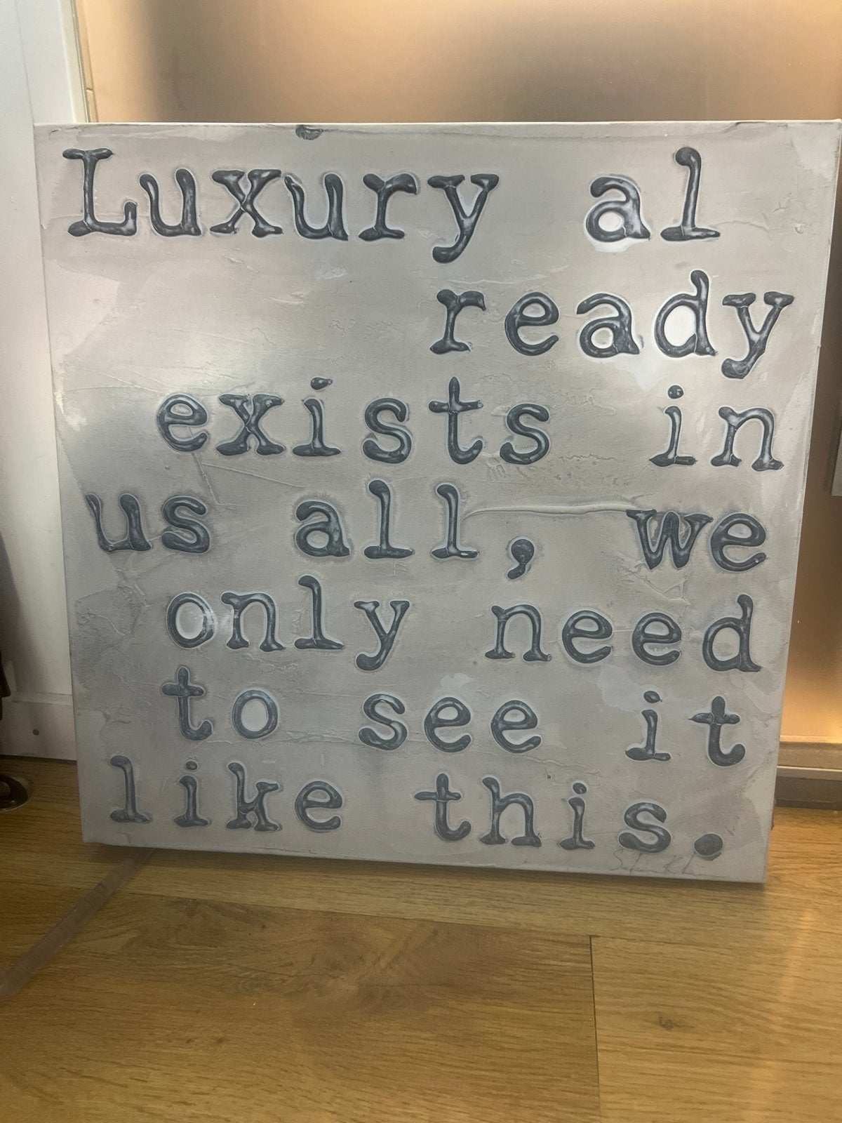 Sabine Kleiren Shelderie - 'Luxury already exists in us all', Antiek en Kunst, Kunst | Schilderijen | Modern, Overig onderwerp