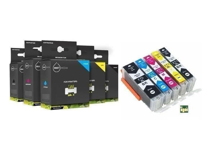 Set Canon PGI-570 & CLI-571 XL serie Inktmedia Huismerk, ., Cartridge, Nieuw, Ophalen of Verzenden