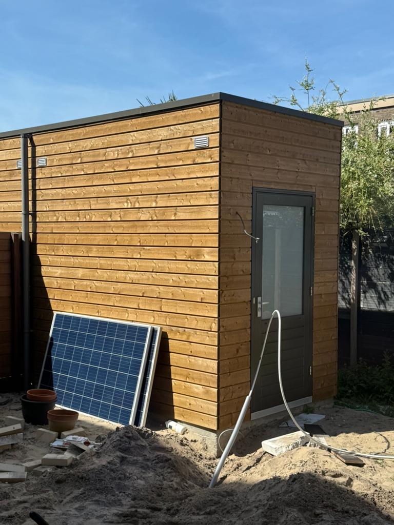 Houten schuur, Tuin en Terras, Tuinhuizen, Schuur, Zo goed als nieuw, Zonder ramen, Ophalen