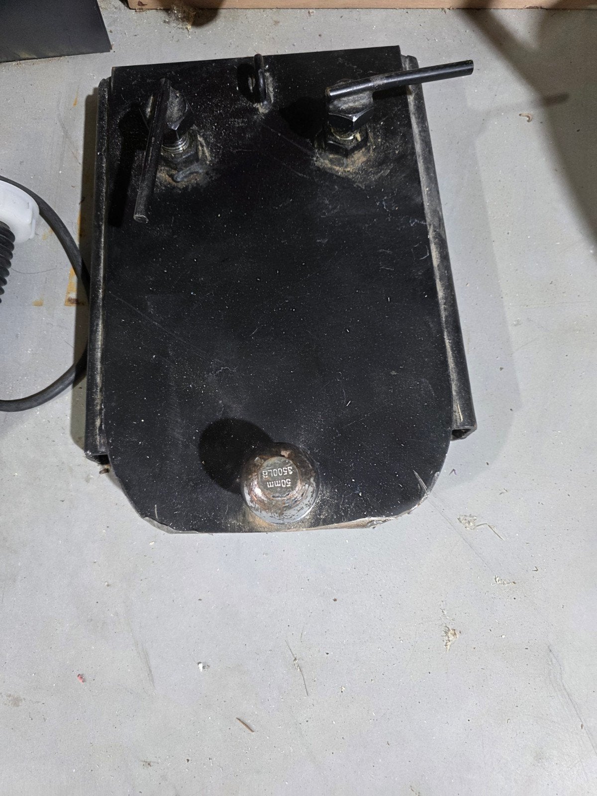 trekhaak plaat heftruck, Ophalen