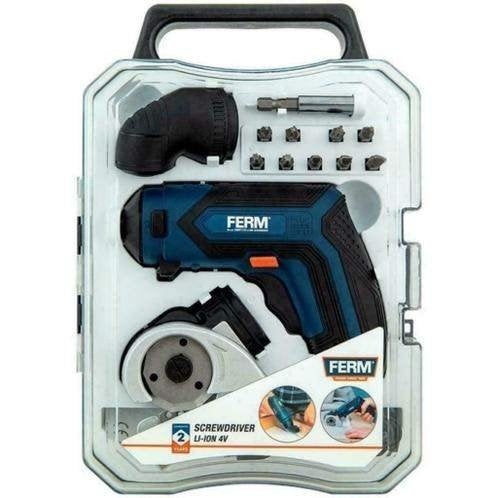FERM accu-schroevendraaier 14-delig | 4 volt, Ophalen, Nieuw