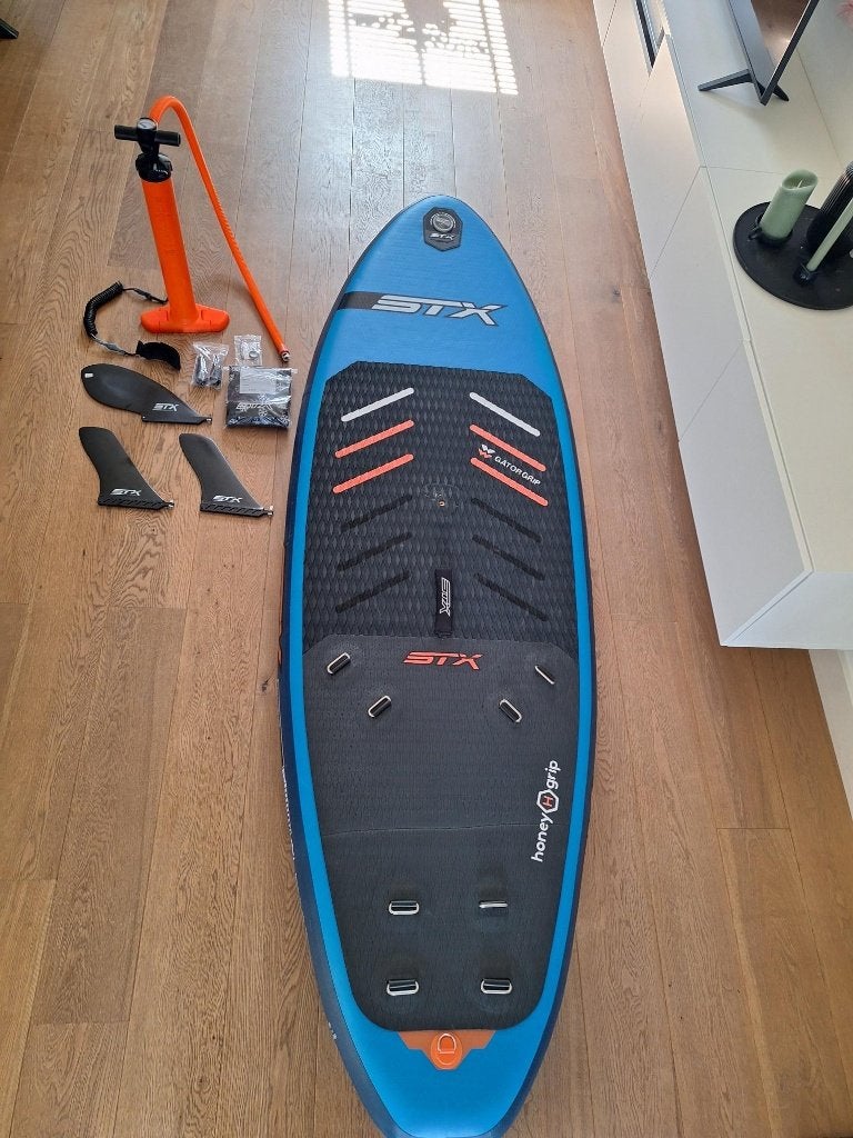 STX iWindsurf opblaasbare plank (nieuwstaat), Ophalen, 250 tot 300 cm, STX, Met zwaard