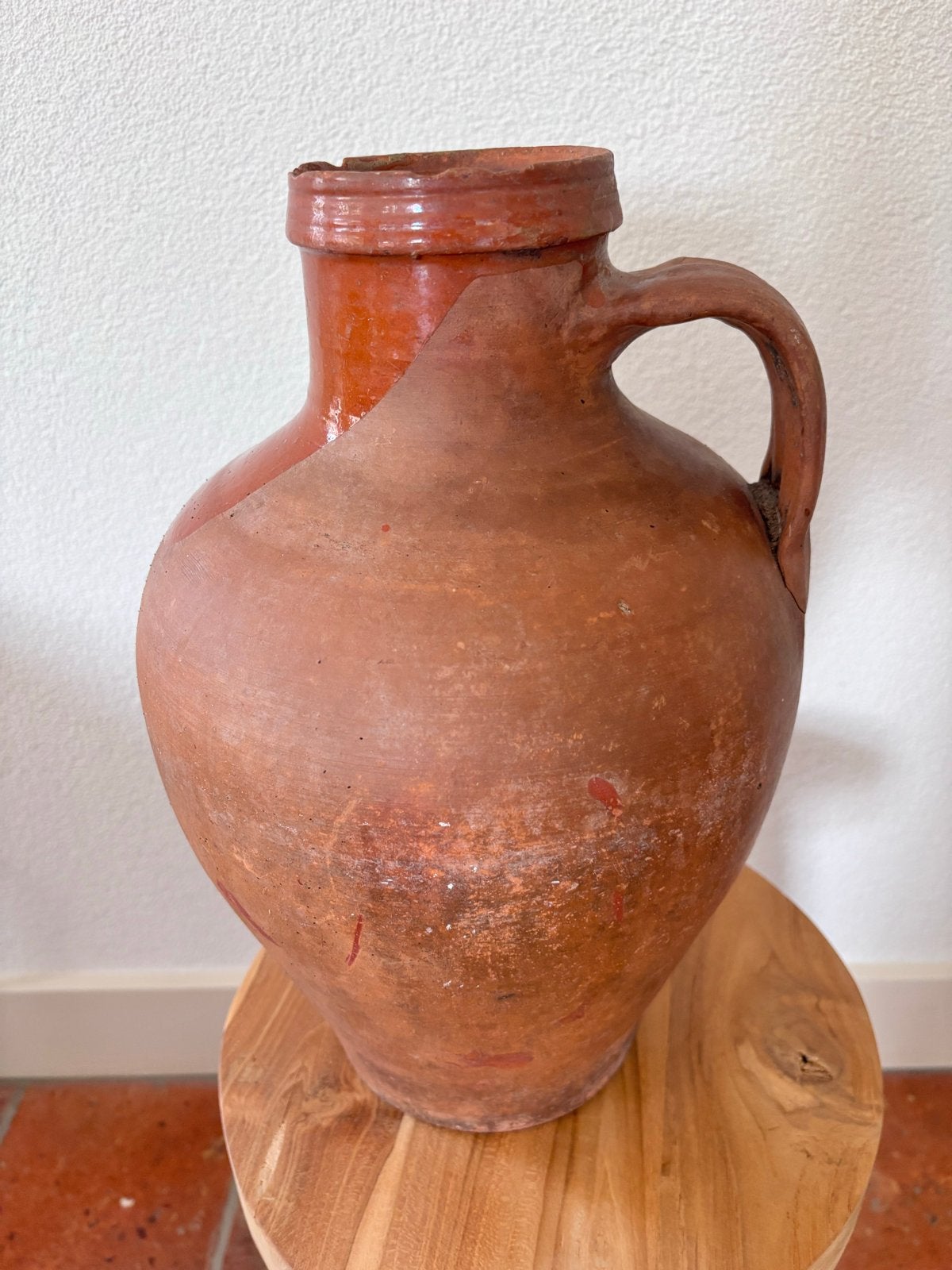Antieke terracotta kruik - 37 cm hoog, Ophalen