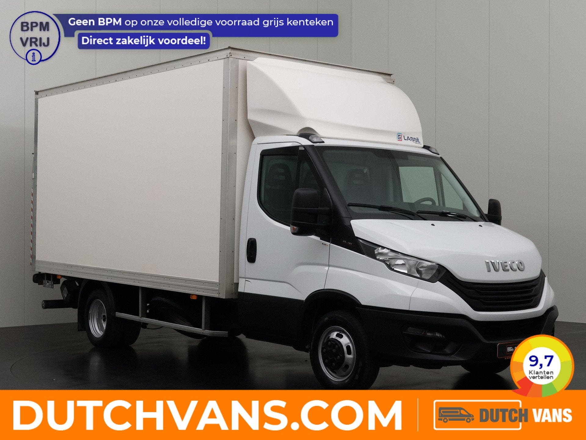 Iveco Daily 35C16 3.0L Bakwagen+Laadklep | Dakspoiler | Airc, Auto's, Stof, Gebruikt, 156 pk, Iveco