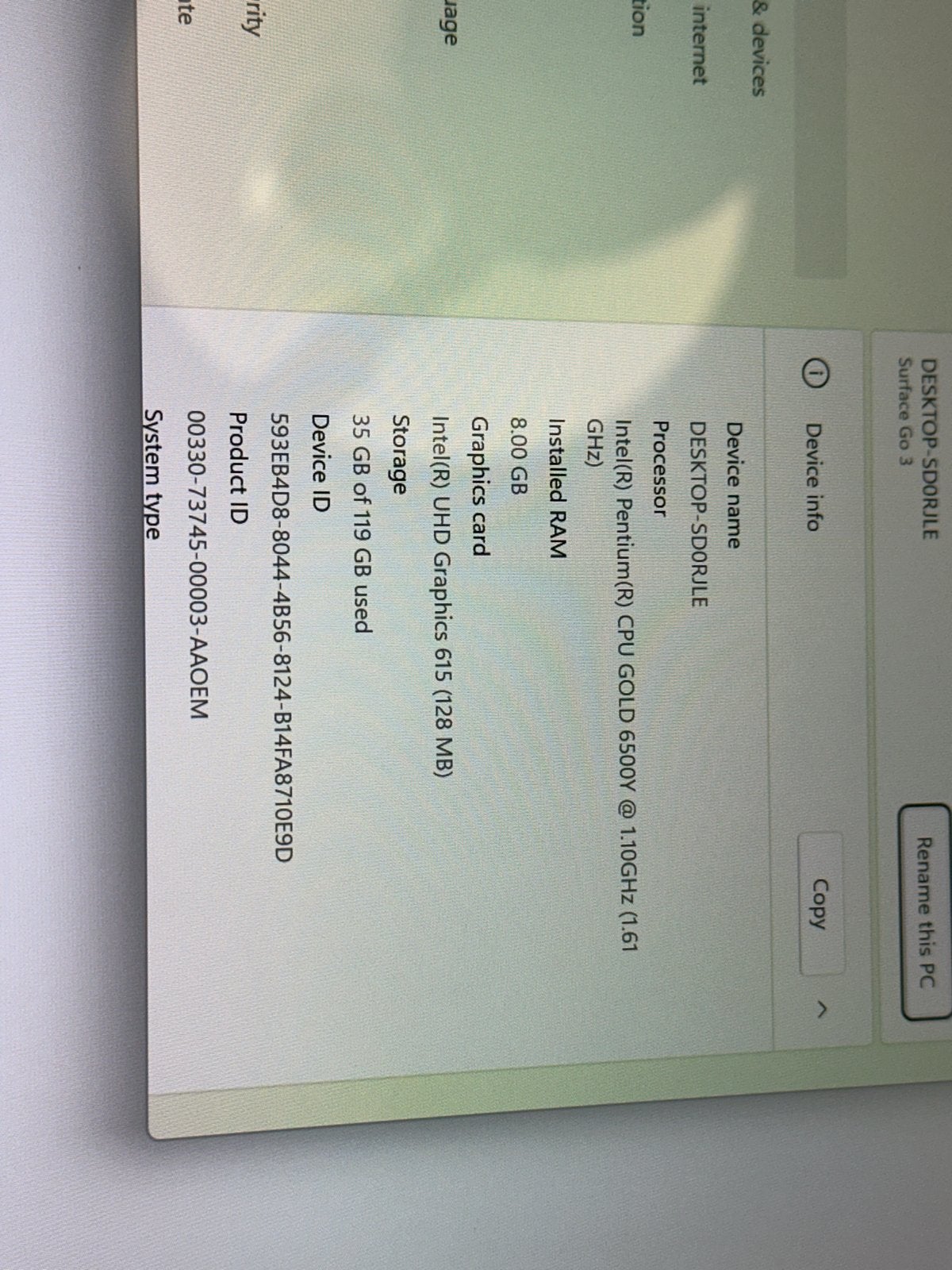 Microsoft Surface Go 2 Tablet 8GB RAM 128GB - Goede staat, Computers en Software, Windows Tablets, 10 inch, Usb-aansluiting, Ophalen of Verzenden