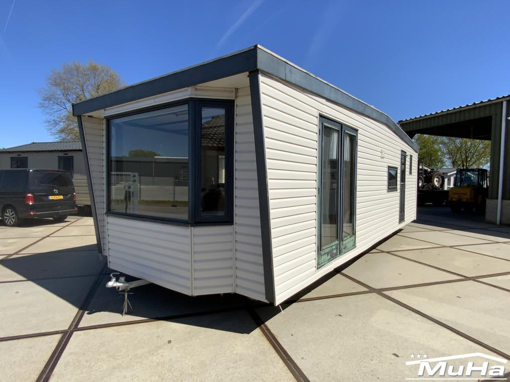 Chalet Classic DG 9.60 x 3.60 , 2 Slaapkamers, Caravans en Kamperen, Stacaravans, Tot en met 4