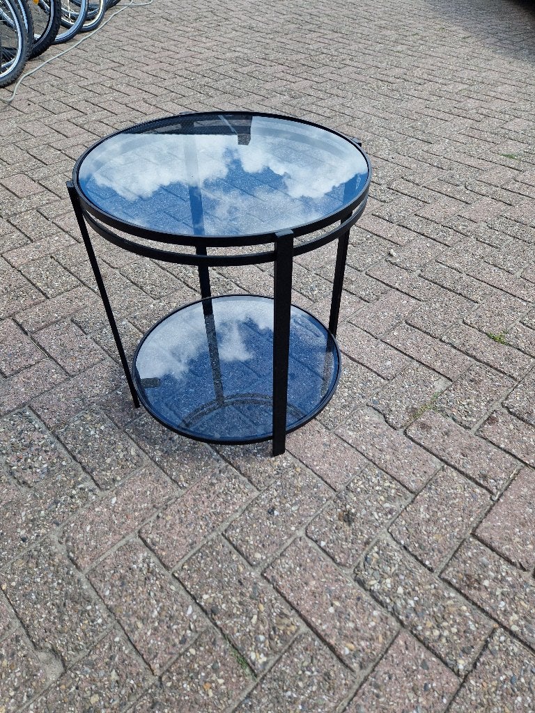 Bijzettafeltje 51 hoog , diameter 45, Minder dan 55 cm, Gebruikt, Rond, Nvt
