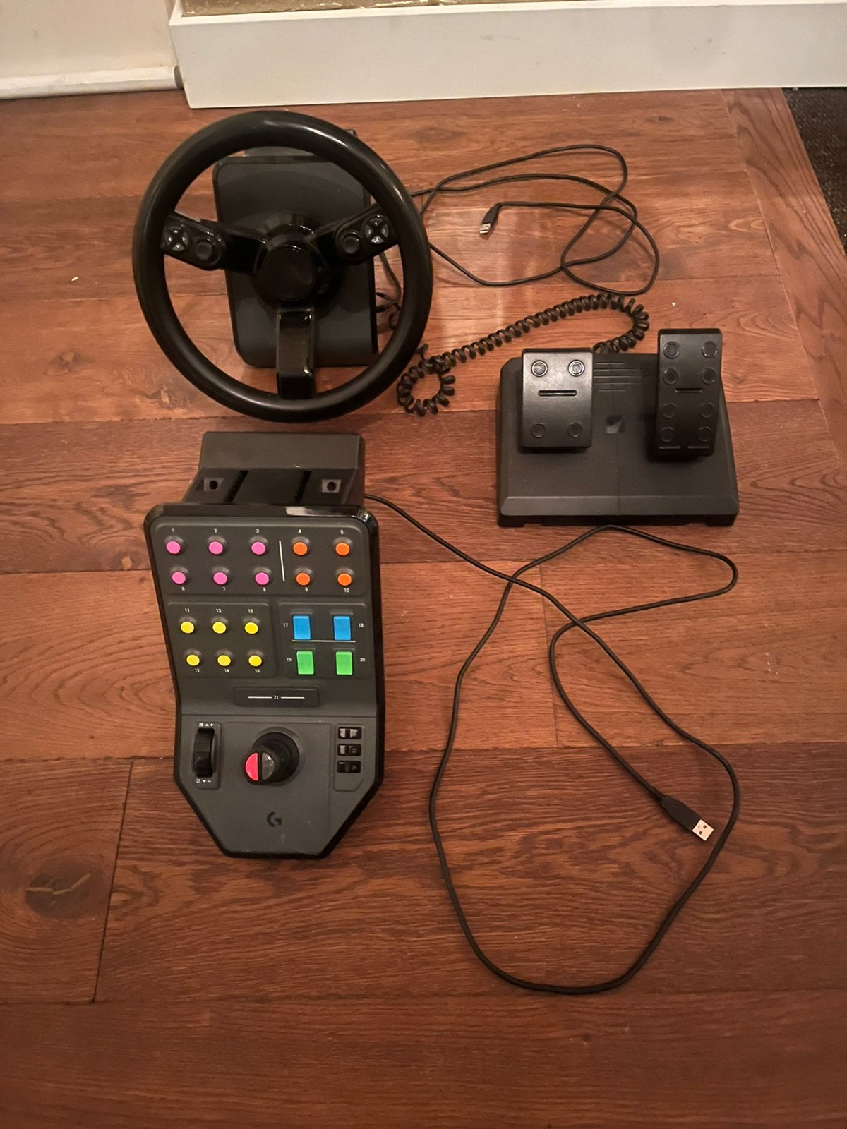 Farming simulator stuur pedaal set, Ophalen of Verzenden, Zo goed als nieuw