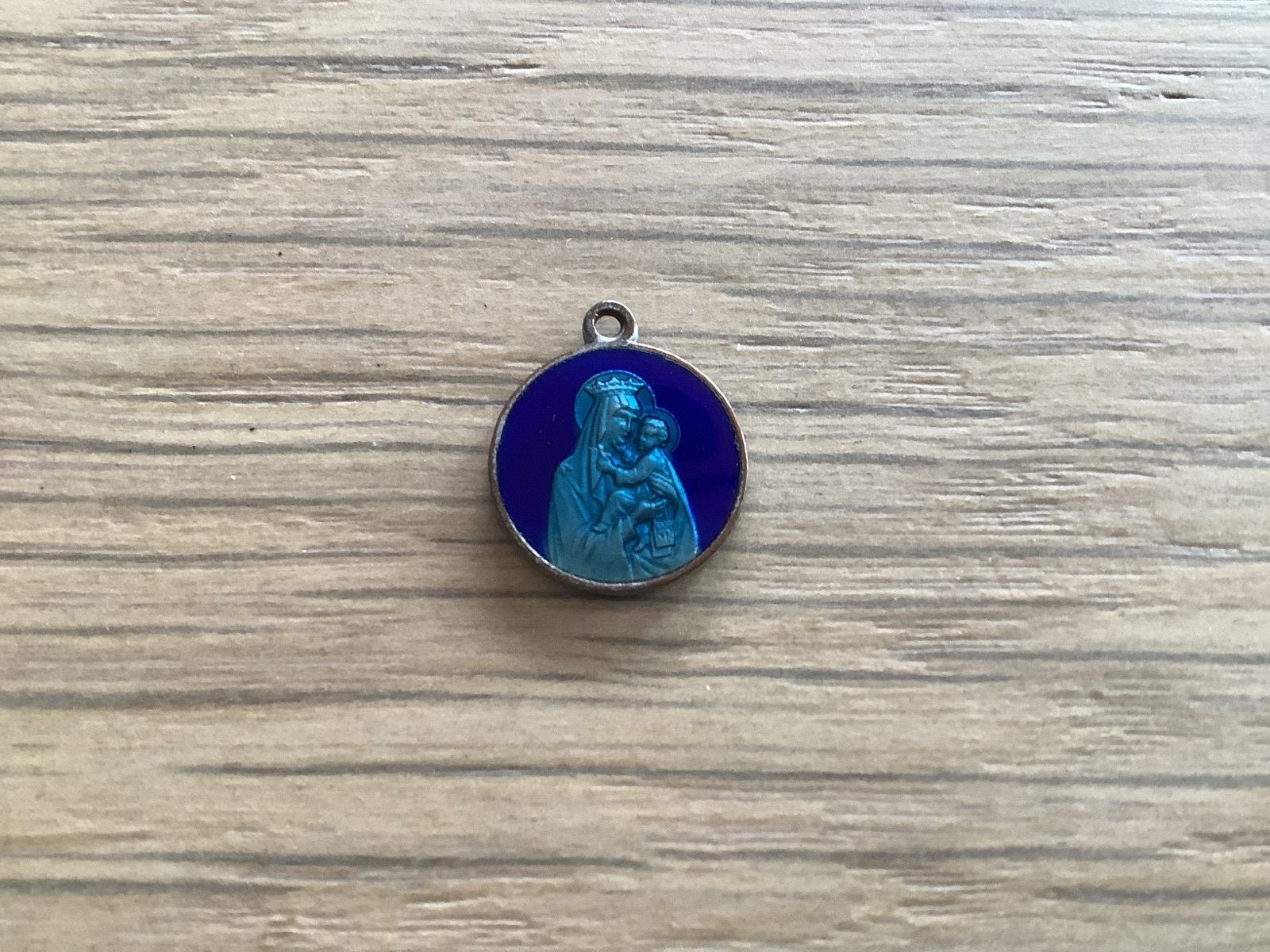 Medaillon Maria met kind en Jezus, Antiek en Kunst, Antiek | Religie, Ophalen of Verzenden