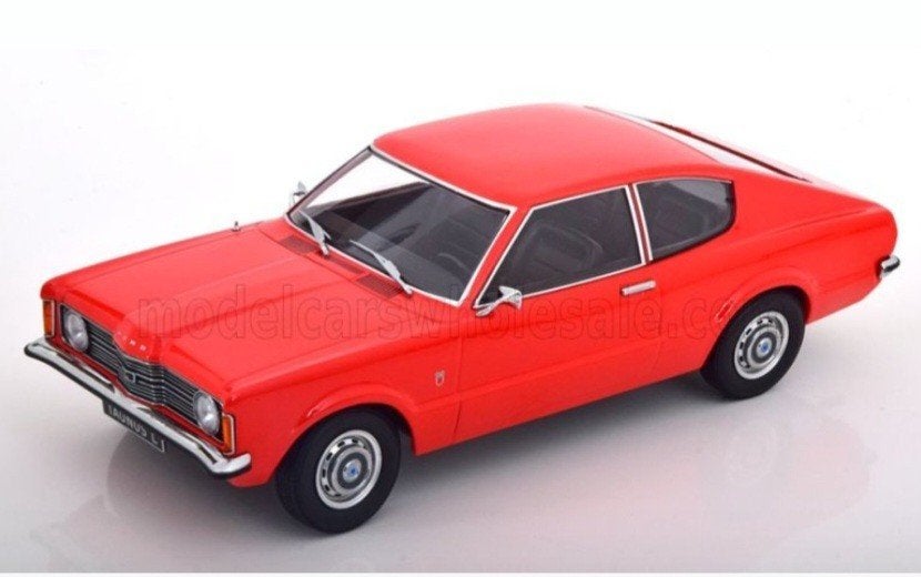 1:18 Ford Taunus L Coupé uit 1971 Rood KK Scale, Hobby en Vrije tijd, Modelauto's | 1:18, Ophalen of Verzenden, Nieuw, Auto, Overige merken
