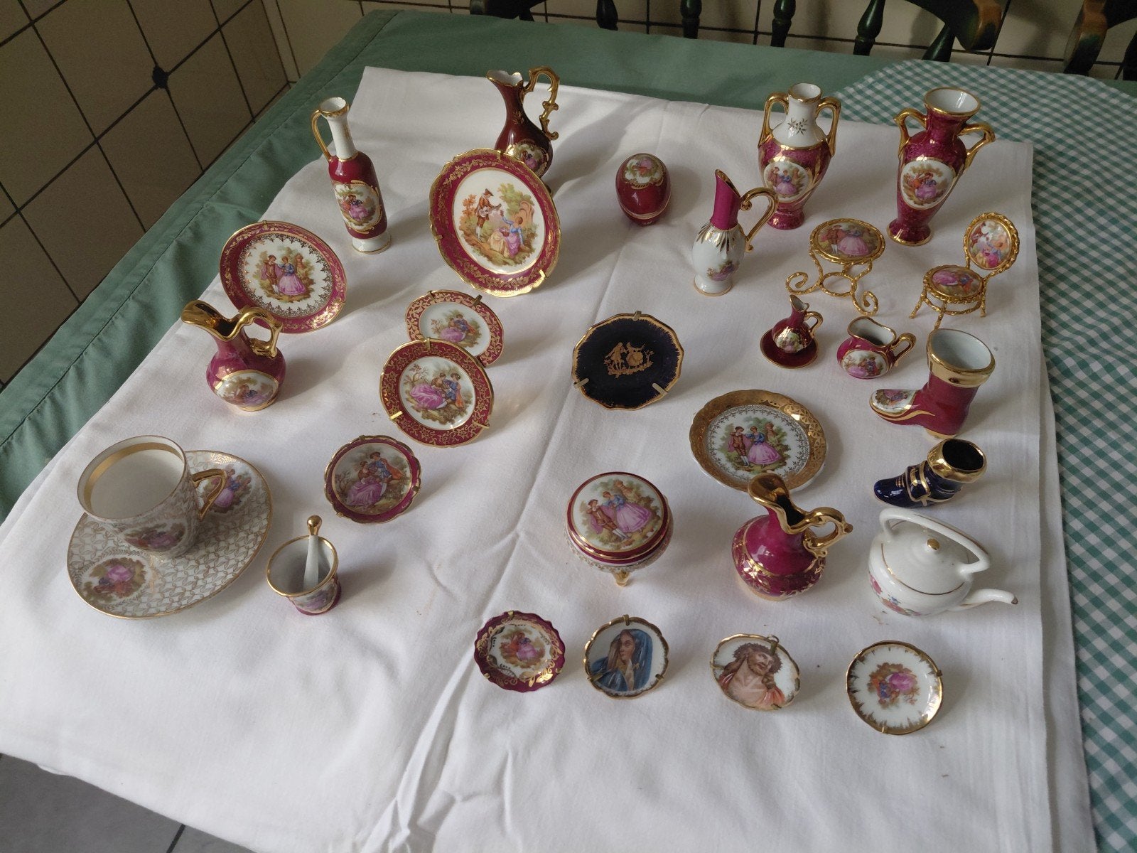 Prachtige Limoges Miniatuur Collectie - Diverse Stukken, Antiek en Kunst, Ophalen